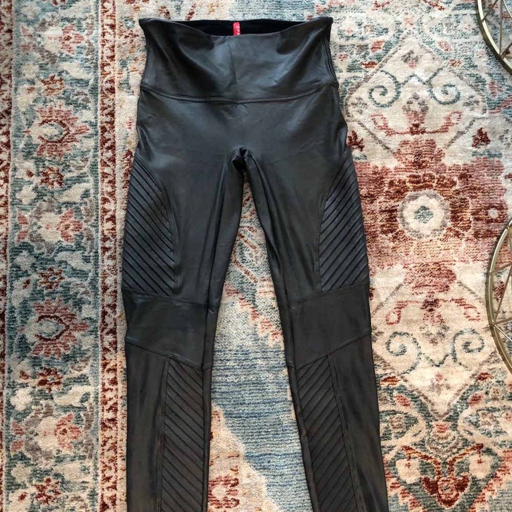 Spanx moto leggings